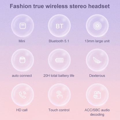 Mijiaer TN22 Bluetooth 5.1 True Wireless Stereo Bluetooth Earphone(White) - TWS Earphone by PMC Jewellery | Online Shopping South Africa | PMC Jewellery