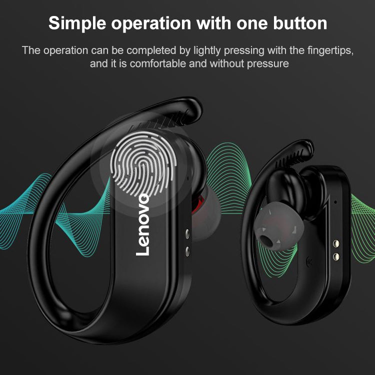 Original Lenovo LivePods LP7 IPX5 Waterproof Ear-mounted Bluetooth Earphone with Magnetic Charging Box & LED Battery Display, Support for Calls & Automatic Pairing(White) - Bluetooth Earphone by Lenovo | Online Shopping South Africa | PMC Jewellery