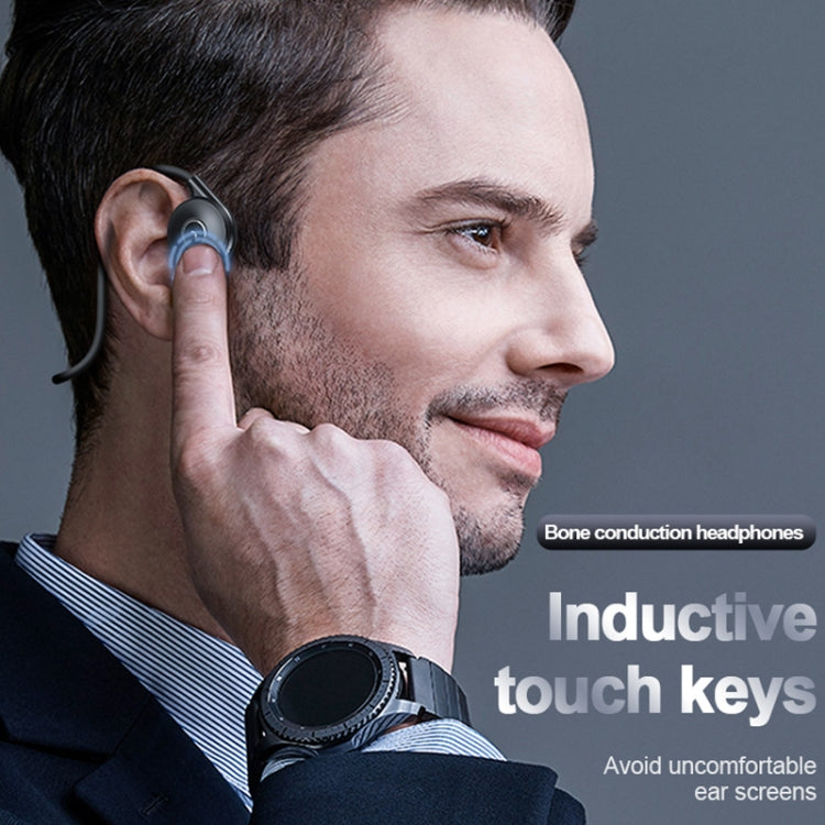 M-1 Back-mounted Touch Noise Reduction Bone Conduction Bluetooth Earphone with Detachable Microphone (Pink) - Headset & Headphone by PMC TechLife | Online Shopping South Africa | PMC TechLife