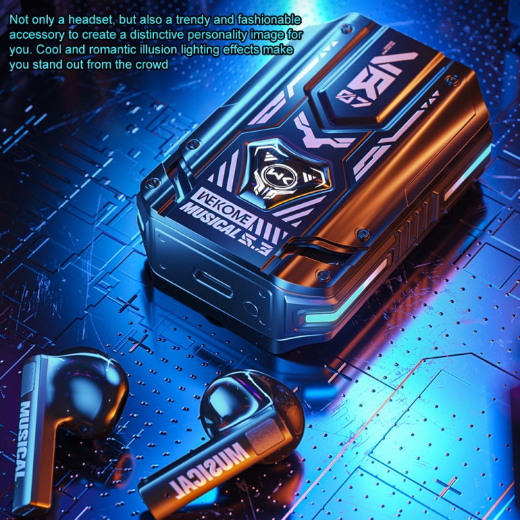 WEKOME VB07 Mecha Series Blade Wireless Bluetooth Earphone (Black) - free shipping - PMC TechLife - Order now!