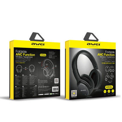 awei A950BL Collapsible Noise Cancelling Bluetooth Headset(Black) - Headset & Headphone by awei | Online Shopping South Africa | PMC Jewellery