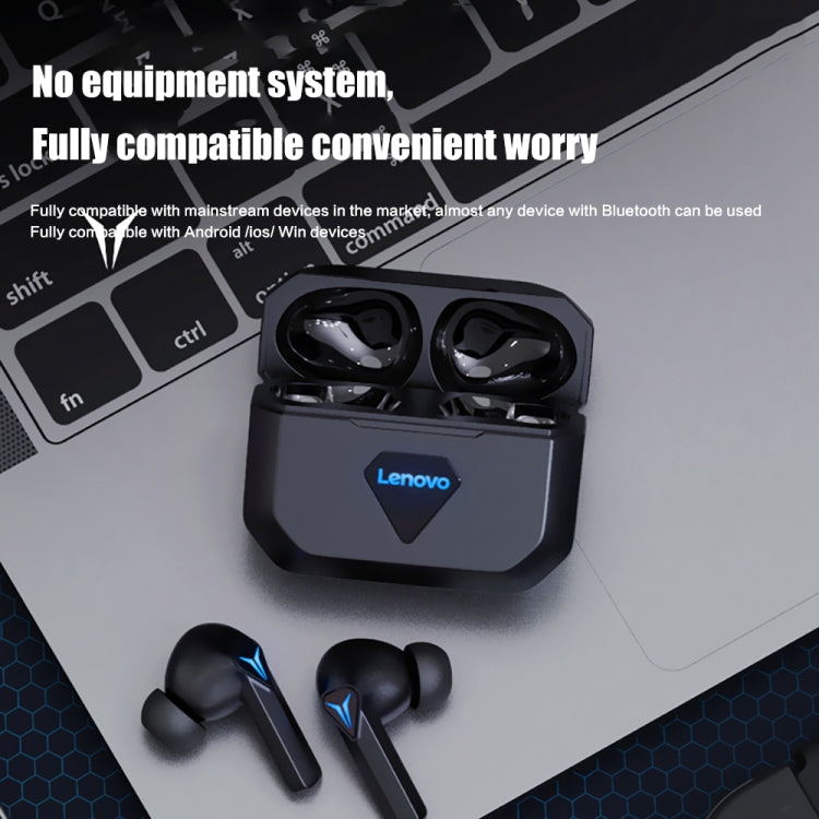 Lenovo LivePods GM6 Wireless Bluetooth 5.0 TWS Gaming Earphones with Charging Box (Black) - Bluetooth Earphone by Lenovo | Online Shopping South Africa | PMC Jewellery