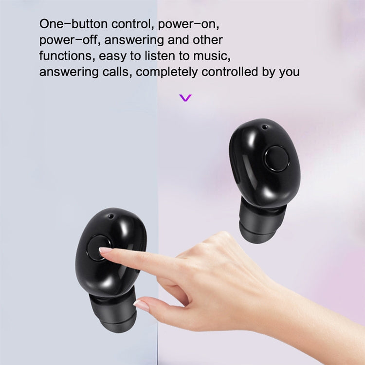 DT-4 IPX Waterproof Bluetooth 5.0 Wireless Bluetooth Earphone with 350mAh Magnetic Charging Box, Support for Calling(Black) - Bluetooth Earphone by PMC TechLife | Online Shopping South Africa | PMC TechLife