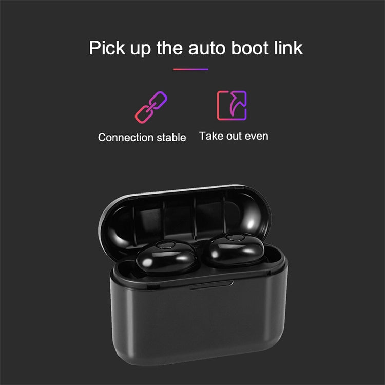 DT-4 IPX Waterproof Bluetooth 5.0 Wireless Bluetooth Earphone with 350mAh Magnetic Charging Box, Support for Calling(Rose Gold) - Bluetooth Earphone by PMC TechLife | Online Shopping South Africa | PMC TechLife