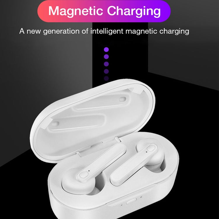DT-5 IPX Waterproof Bluetooth 5.0 Wireless Bluetooth Earphone with Magnetic Charging Box, Support Call & Power Bank Function(White) - Bluetooth Earphone by PMC Jewellery | Online Shopping South Africa | PMC Jewellery