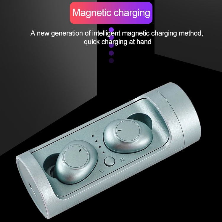 DT-15 Wireless Two Ear Bluetooth Headset Supports Touch & Smart Magnetic Charging & Power On Automatic Pairing (Red) - Bluetooth Earphone by PMC TechLife | Online Shopping South Africa | PMC TechLife