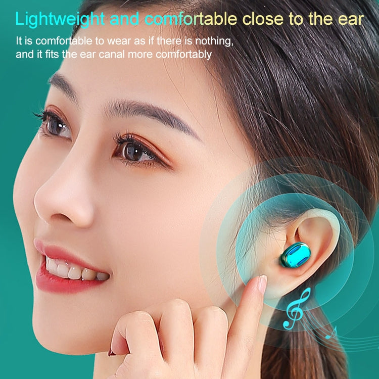 A22 English Version Pull-out Digital Display Bluetooth Earphone with Magnetic Charging Box, Support Touch Light & Power Bank (Black) - Bluetooth Earphone by PMC TechLife | Online Shopping South Africa | PMC TechLife
