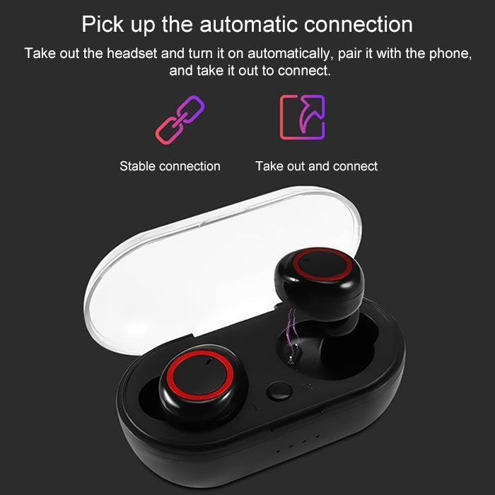 BTH-K08 TWS V5.0 Wireless Stereo Bluetooth Headset with Charging Case - TWS Earphone by PMC TechLife | Online Shopping South Africa | PMC TechLife
