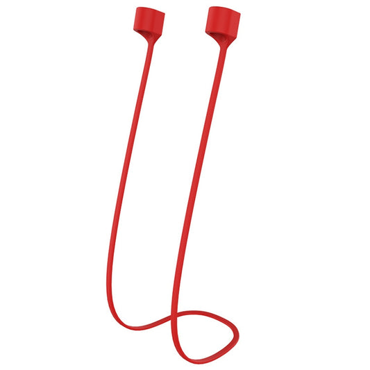 Wireless Bluetooth Headset Anti-lost Rope Magnetic Silicone Lanyard for Apple AirPods 1 / 2(Red) - Anti-lost & Holder by PMC Jewellery | Online Shopping South Africa | PMC Jewellery