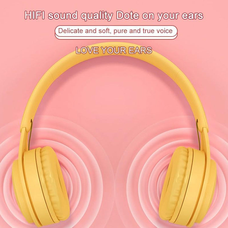 Y08 Hifi Sound Quality Macaron Bluetooth Headset, Supports Calling & TF Card & 3.5mm AUX (Black) - Headset & Headphone by PMC TechLife | Online Shopping South Africa | PMC TechLife
