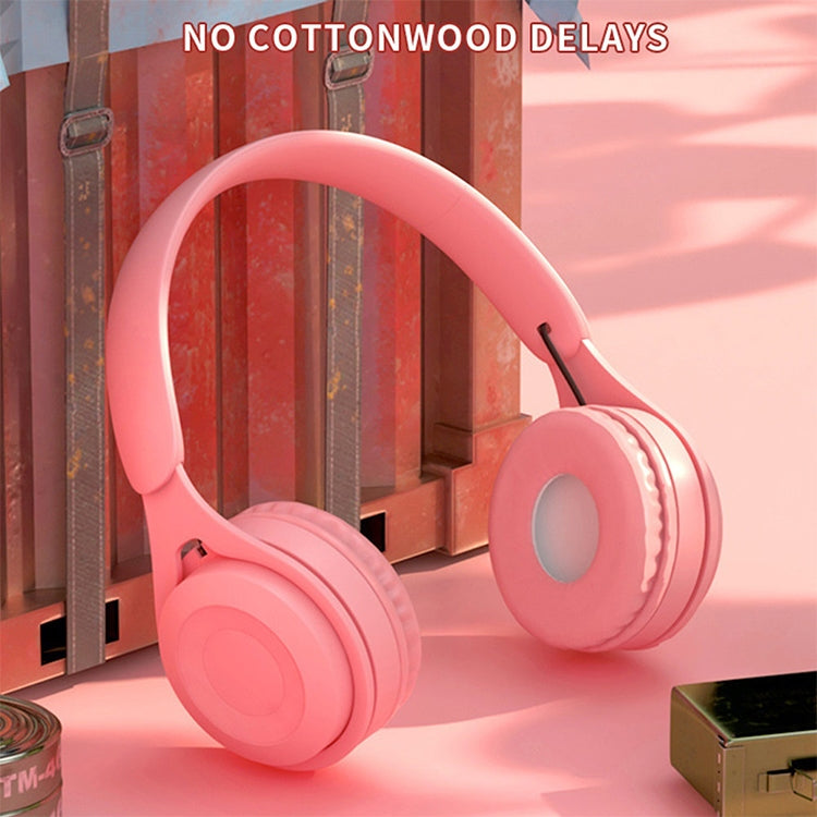 Y08 Hifi Sound Quality Macaron Bluetooth Headset, Supports Calling & TF Card & 3.5mm AUX (Yellow) - Headset & Headphone by PMC TechLife | Online Shopping South Africa | PMC TechLife