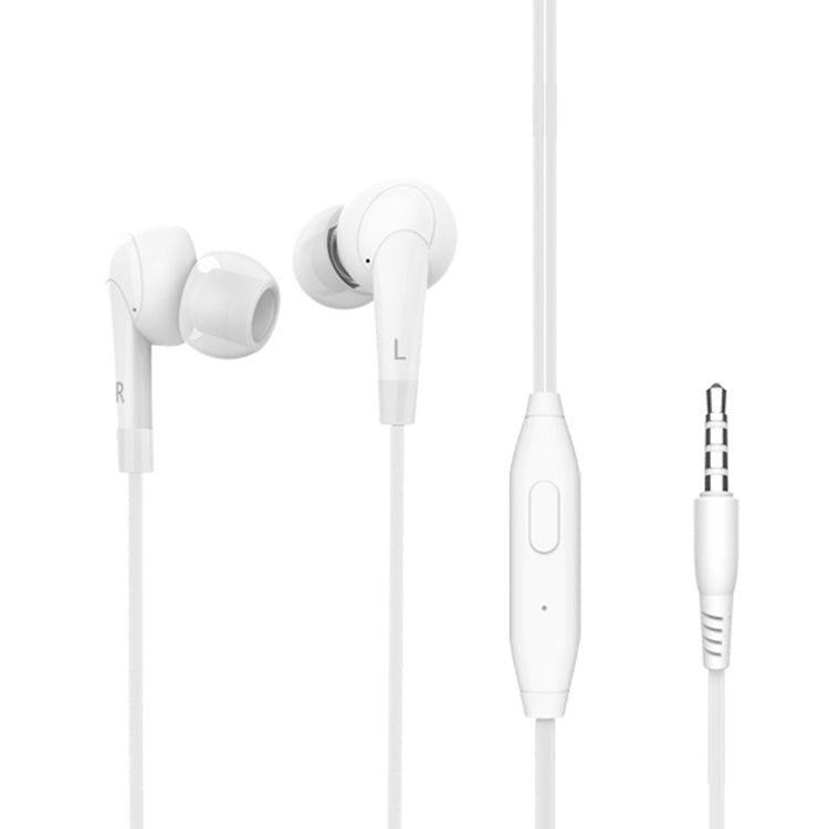 Langsdom MJ62 1.2m Wired In Ear 3.5mm Interface Stereo Earphones with Mic (White) - In Ear Wired Earphone by Langsdom | Online Shopping South Africa | PMC Jewellery