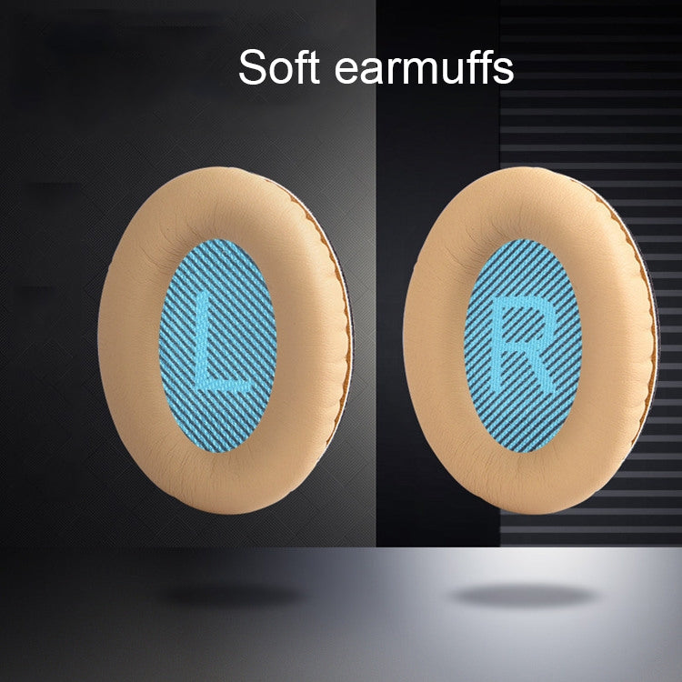 1 Pair Soft Earmuff Headphone Jacket with Common Cotton for BOSE QC2 / QC15 / AE2 / QC25(Yellow) - Earmuff & Pad by PMC TechLife | Online Shopping South Africa | PMC TechLife
