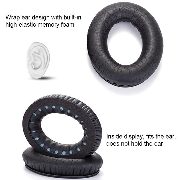 1 Pair Soft Earmuff Headphone Jacket with LR Cotton for BOSE QC2 / QC15 / AE2 / QC25 - Earmuff & Pad by PMC TechLife | Online Shopping South Africa | PMC TechLife