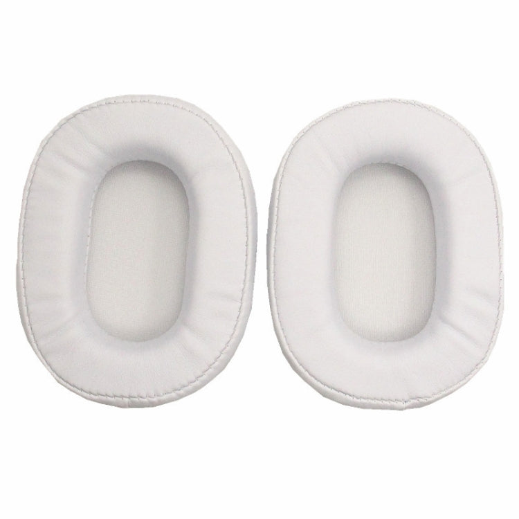 1 Pair Soft Sponge Earmuff Headphone Jacket for Audio-technica ATH-MSR7 / M50X / M20 / M40 / M40X(White) - Earmuff & Pad by PMC TechLife | Online Shopping South Africa | PMC TechLife