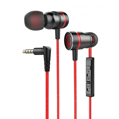 G21 1.2m Wired In Ear 3.5mm Interface Stereo Wire-Controlled HIFI Earphones Video Game Mobile Game Headset With Mic(Red) - In Ear Wired Earphone by PMC Jewellery | Online Shopping South Africa | PMC Jewellery