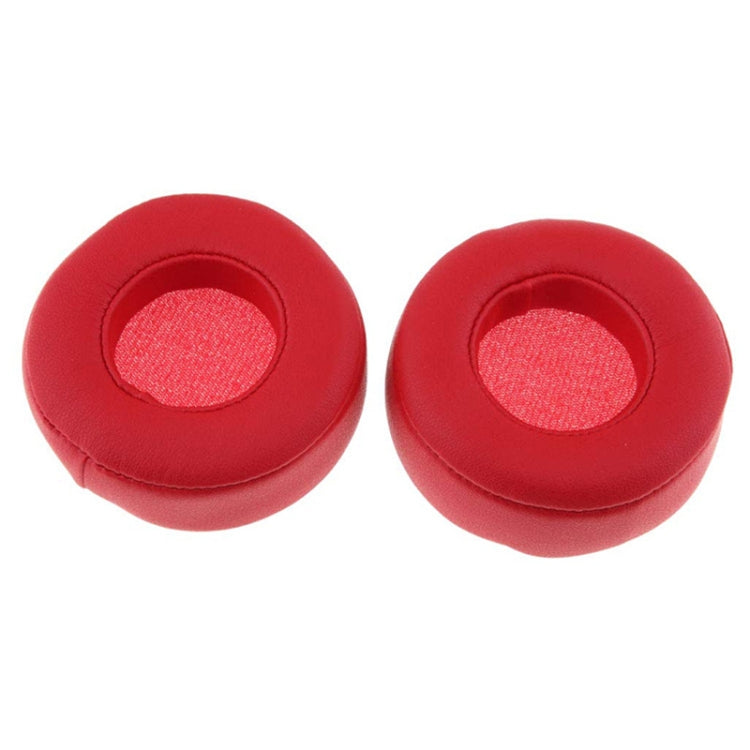 2 PCS For Beats Studio Mixr Headphone Protective Leather Cover Sponge Earmuffs (Red) - Earmuff & Pad by PMC TechLife | Online Shopping South Africa | PMC TechLife