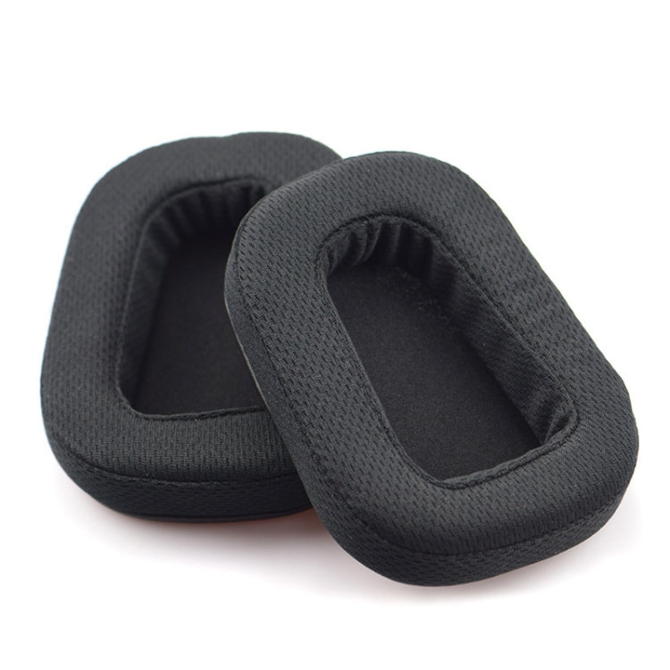 2 PCS For Logitech G633 G933 Earphone Cushion Cover Earmuffs Replacement Earpads with Mesh (Plastin) - Earmuff & Pad by PMC TechLife | Online Shopping South Africa | PMC TechLife