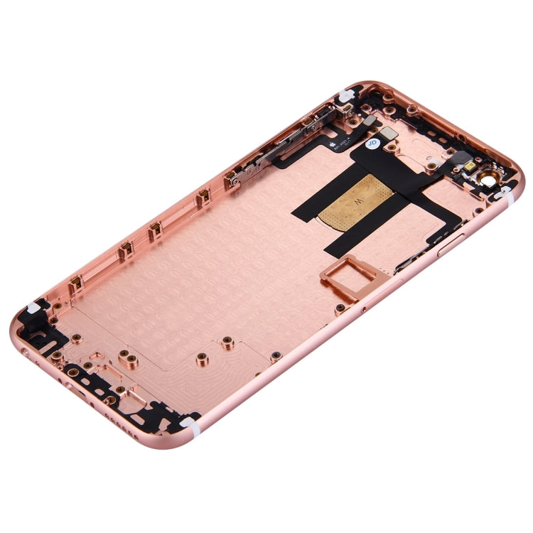 Full Housing Back Cover with Power Button & Volume Button Flex Cable for iPhone 6(Rose Gold) - iPhone 6/6 Plus Parts by PMC TechLife | Online Shopping South Africa | PMC TechLife