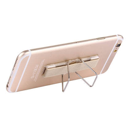 2 in 1 Adjustable Universal Mini Adhesive Holder Stand + Slim Finger Grip, Size: 7.3 x 2.2 x 0.3 cm(Gold) - Ring Holder by PMC Jewellery | Online Shopping South Africa | PMC Jewellery