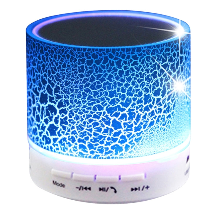 A9 Mini Portable Glare Crack Bluetooth Stereo Speaker with LED Light, Built-in MIC, Support Hands-free Calls & TF Card(Blue) - free shipping - PMC TechLife - Order now!