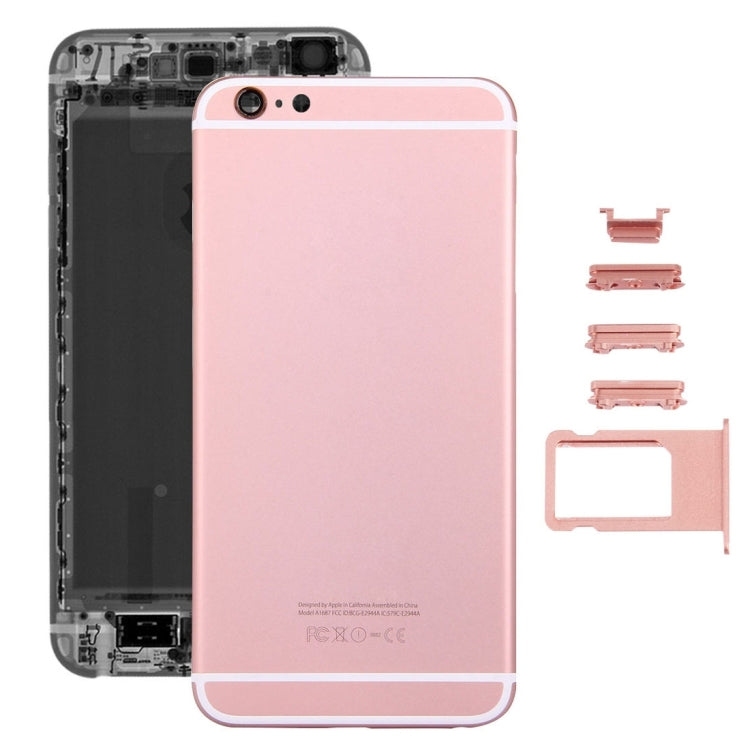 5 in 1 for iPhone 6s Plus (Back Cover + Card Tray + Volume Control Key + Power Button + Mute Switch Vibrator Key) Full Assembly Housing Cover(Rose Gold) - iPhone 6S/6S Plus Parts by PMC Jewellery | Online Shopping South Africa | PMC Jewellery