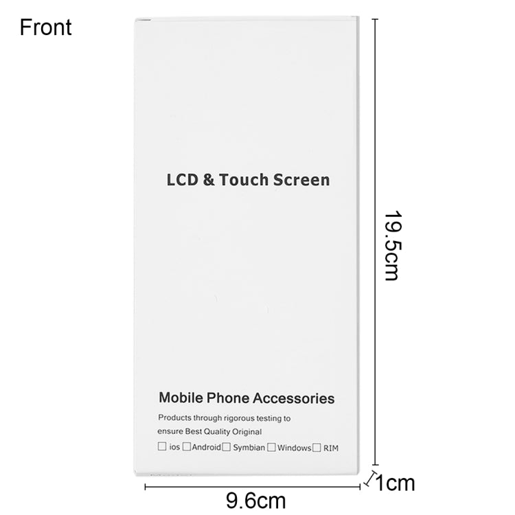 50 PCS Cardboard Packaging White Box for iPhone 6s Plus & 6 Plus LCD Screen and Digitizer Full Assembly - free shipping - PMC TechLife - Order now!