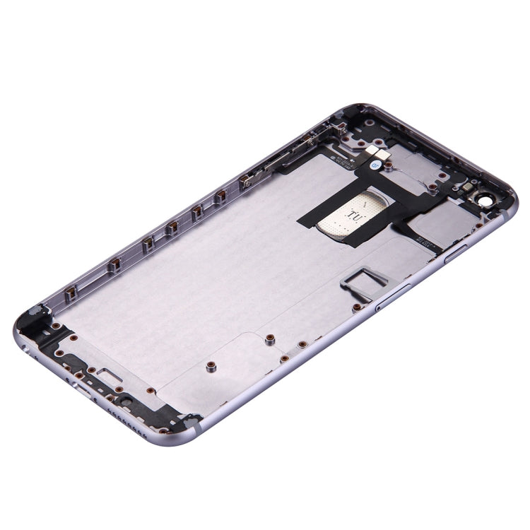 Full Housing Back Cover with Power Button & Volume Button Flex Cable for iPhone 6 Plus(Grey) - iPhone 6/6 Plus Parts by PMC TechLife | Online Shopping South Africa | PMC TechLife