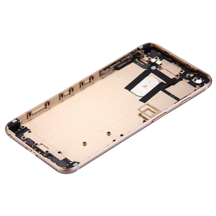 Full Housing Back Cover with Power Button & Volume Button Flex Cable for iPhone 6 Plus(Gold) - iPhone 6/6 Plus Parts by PMC TechLife | Online Shopping South Africa | PMC TechLife