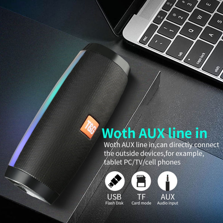 T&G TG157 Bluetooth 4.2 Mini Portable Wireless Bluetooth Speaker with Melody Colorful Lights(Black) - Mini Speaker by T&G | Online Shopping South Africa | PMC TechLife | Buy Now Pay Later Mobicred
