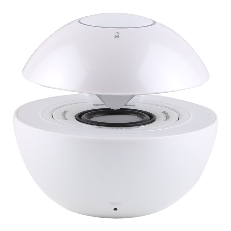 BT-118 Mini Wireless Bluetooth Speaker with Breathing Light, Support Hands-free / TF Card / AUX(White) - Mini Speaker by PMC TechLife | Online Shopping South Africa | PMC TechLife