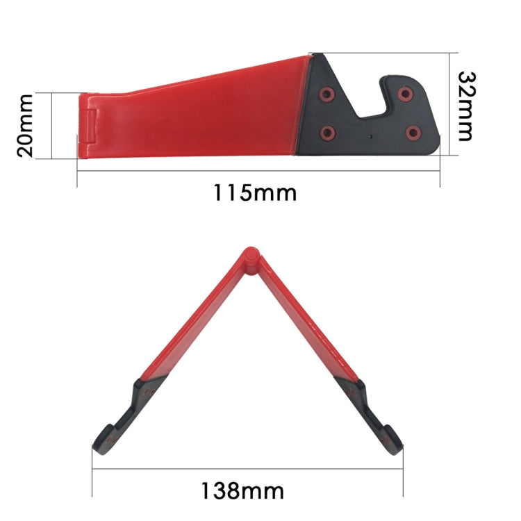 V Shape Universal Mobile Phone Tablet Bracket Holder (Rose Red) - free shipping - PMC TechLife - Order now!