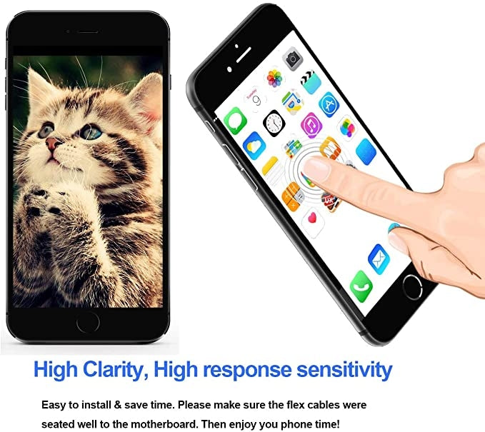 TFT LCD Screen for iPhone 7 with Digitizer Full Assembly include Front Camera (White) - free shipping - PMC TechLife - Order now!