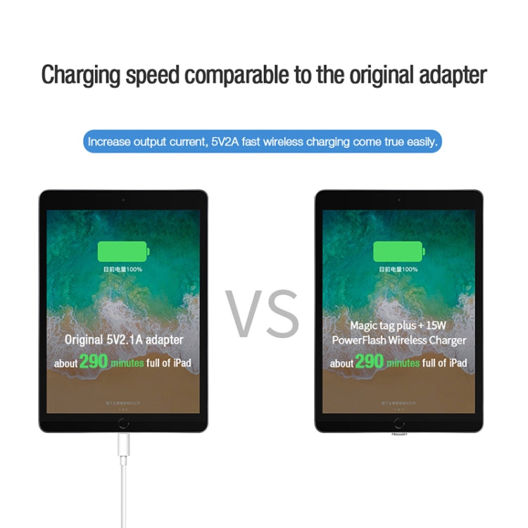 NILLKIN NKR01 For iPad mini 7.9 inch Short Magic Tag Plus QI Standard Wireless Charging Receiver with 8 Pin Port - Wireless Charger Receiver by NILLKIN | Online Shopping South Africa | PMC Jewellery