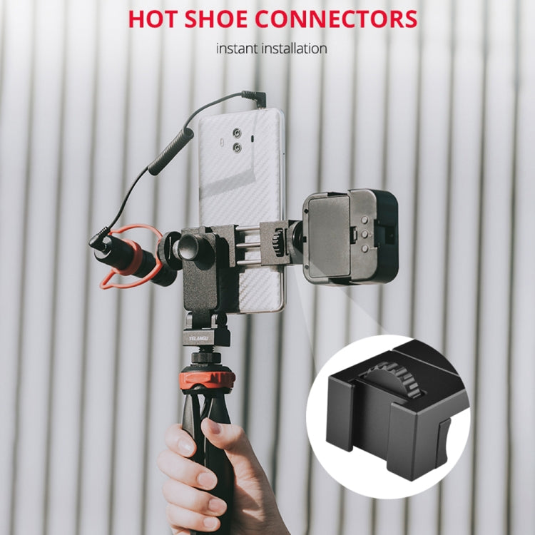 YELANGU PC10 360 Degree Rotating Horizontal Vertical Shooting Phone Clamp Holder Bracket (Black) - Desktop Holder by YELANGU | Online Shopping South Africa | PMC TechLife | Buy Now Pay Later Mobicred