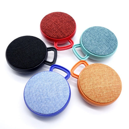 A01L Cloth Texture Round Portable Mini Bluetooth Speaker, Support Hands-free Call & TF Card(Black) - Mini Speaker by PMC Jewellery | Online Shopping South Africa | PMC Jewellery