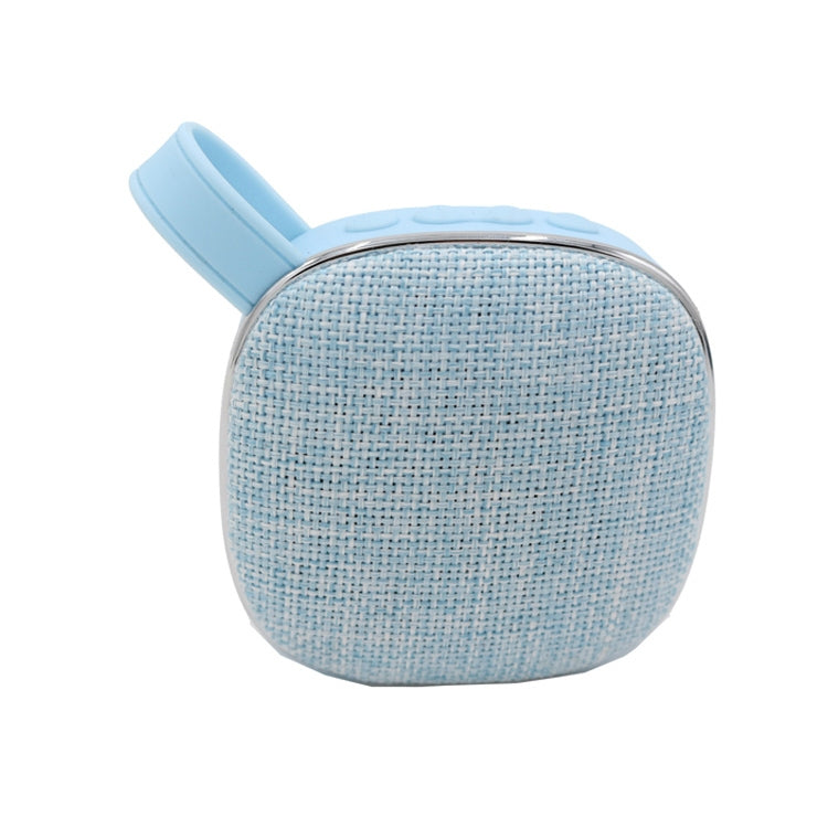 X25new Cloth Texture Square Portable Mini Bluetooth Speaker, Support Hands-free Call & TF Card & AUX(Blue) - Mini Speaker by PMC Jewellery | Online Shopping South Africa | PMC Jewellery