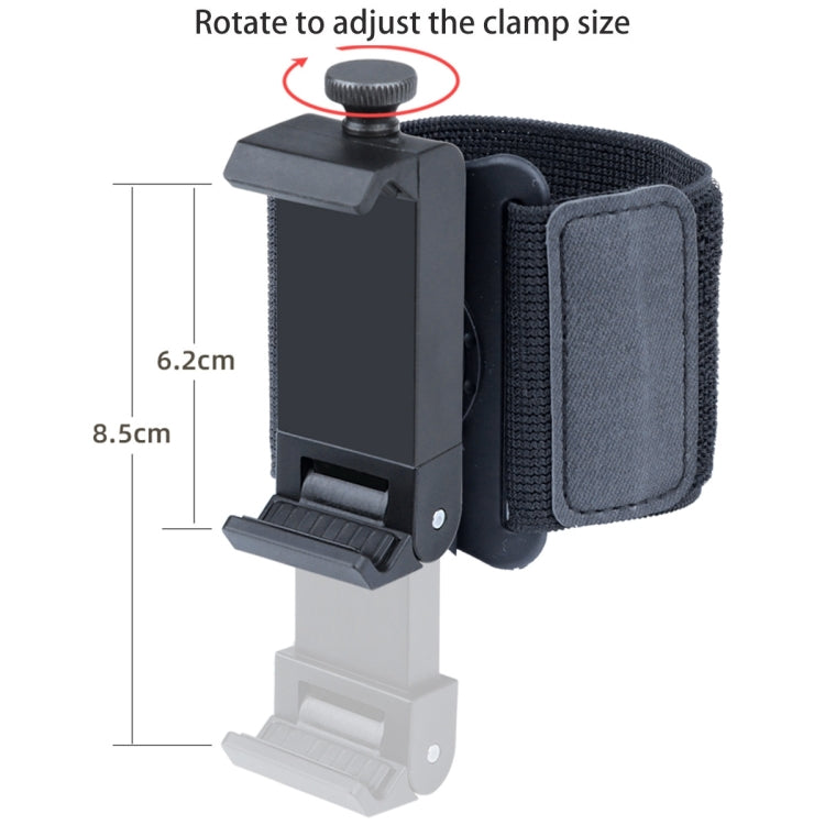 Elastic Wristband Hands Free Phone Holder, Wristband Length: 40cm (Black) - Hand-Sticking Bracket by PMC TechLife | Online Shopping South Africa | PMC TechLife