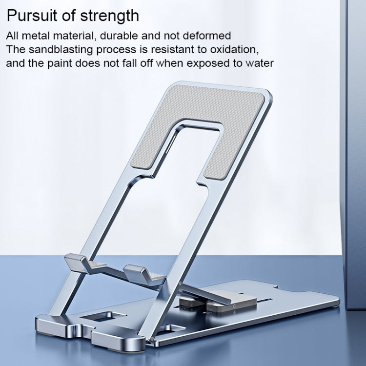 LK022 Portable Foldable Desktop Phone Holder (Silver) - Desktop Holder by PMC TechLife | Online Shopping South Africa | PMC TechLife