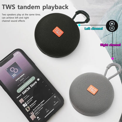 T&G TG352 Outdoor Portable Riding Wireless Bluetooth Speaker TWS Stereo Subwoofer, Support Handsfree Call / FM / TF(Grey) - Mini Speaker by T&G | Online Shopping South Africa | PMC Jewellery