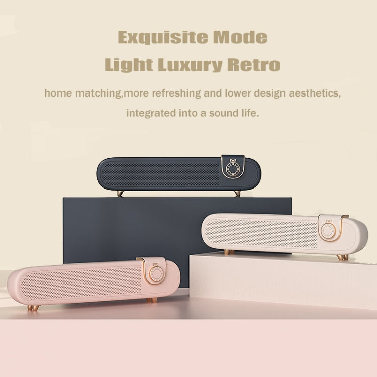 EWA L102 Classic Style Retro Bluetooth Wireless Speaker, Support TF/AUX(Black) - Desktop Speaker by EWA | Online Shopping South Africa | PMC TechLife | Buy Now Pay Later Mobicred