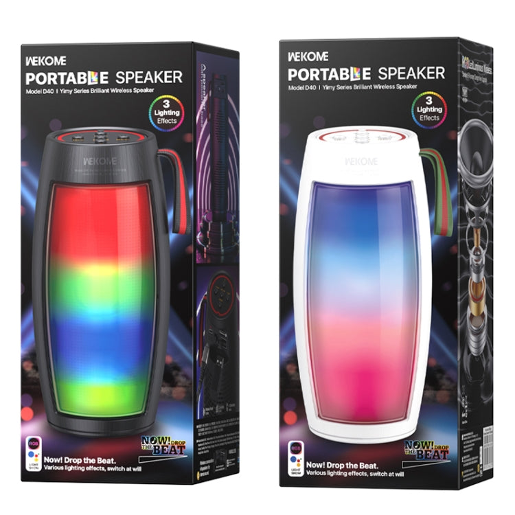 WEKOME D40 5W Sound Pulse Colorful Bluetooth Speaker (Black) - free shipping - PMC TechLife - Order now!