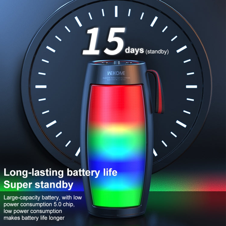 WEKOME D40 5W Sound Pulse Colorful Bluetooth Speaker (Black) - free shipping - PMC TechLife - Order now!
