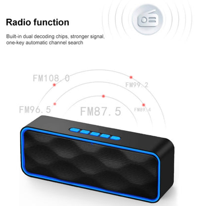 SC211 Pro Outdoor Multi-function Card Wireless Bluetooth Speaker Upgraded Version(Blue) - Desktop Speaker by PMC Jewellery | Online Shopping South Africa | PMC Jewellery