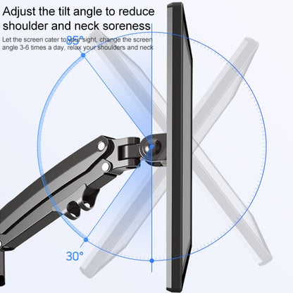 NB H180 Column Type Dual-screen Monitor Holder Desktop Rotating Lifting Computer Monitor Base Hanger (Black) - Desktop Holder by PMC Jewellery | Online Shopping South Africa | PMC Jewellery