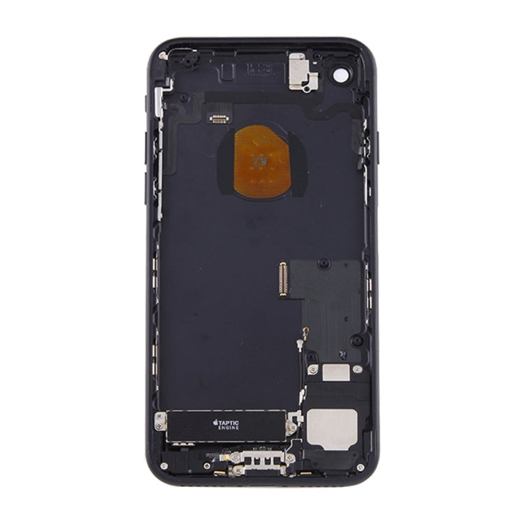 Battery Back Cover Assembly with Card Tray for iPhone 7(Jet Black) - Back Cover by PMC TechLife | Online Shopping South Africa | PMC TechLife