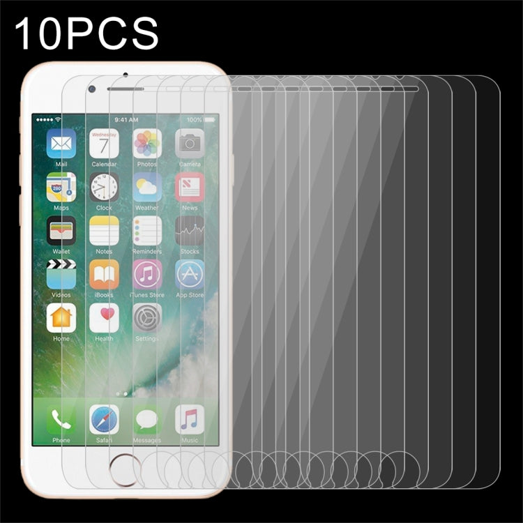 10 PCS for iPhone 8 Plus & iPhone 7 Plus 0.26mm 9H Surface Hardness 2.5D Explosion-proof Tempered Glass Non-full Screen Film - iPhone 8 Plus & 7 Plus Tempered Glass by PMC Jewellery | Online Shopping South Africa | PMC Jewellery