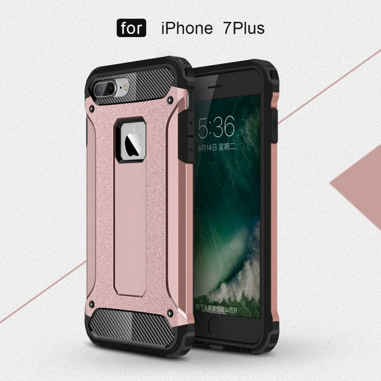 For iPhone 7 Plus Magic Armor TPU + PC Combination Case(Rose Gold) - free shipping - PMC TechLife - Order now!