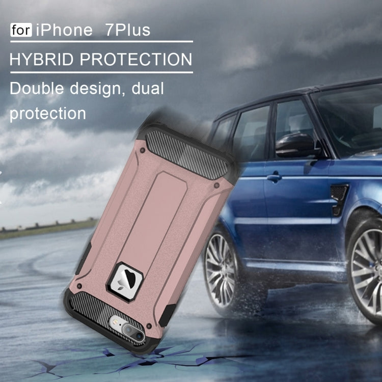 For iPhone 7 Plus Magic Armor TPU + PC Combination Case(Rose Gold) - free shipping - PMC TechLife - Order now!