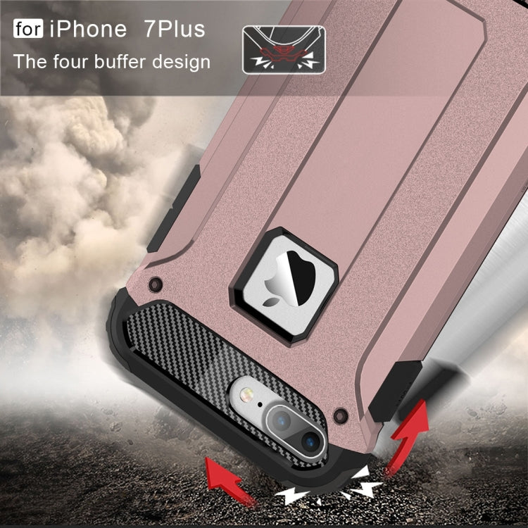 For iPhone 7 Plus Magic Armor TPU + PC Combination Case(Rose Gold) - free shipping - PMC TechLife - Order now!